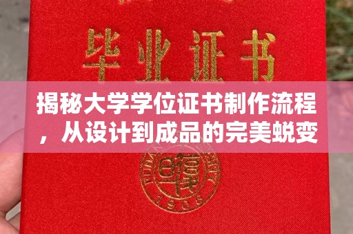 藤县揭秘大学学位证书制作流程，从设计到成品的完美蜕变